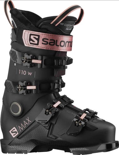 Mondo 23 & 23.5 Women's Salomon All Mountain S/Max 110 Ski Boots Medium Flex (New)
