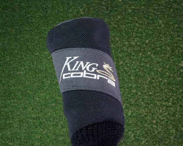VINTAGE KING COBRA DRIVER HEADCOVER BLACK SOCK & GREY~ L@@K!!
