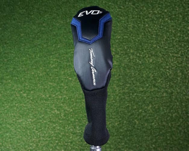 TOMMY ARMOUR EVO 4 RESCUE / HYBRID HEADCOVER GOLF BLACK SOCK & BLUE ~ L@@K!!