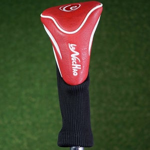 LONGCHAO X FITS 3 4 5 7 9 FAIRWAY WOOD GOLF HEADCOVER RED & BLACK SOCK ~ L@@K!!