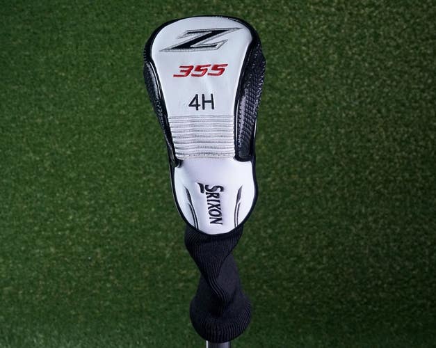 SRIXON Z 355 4H RESCUE / HYBRID HEADCOVER GOLF WHITE & BLACK SOCK ~ NICE!!