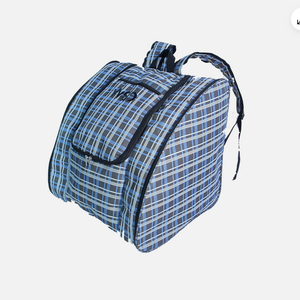NEW Ski Snowboard Boots Backpack blue plaid