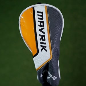 CALLAWAY MAVRIK 3 RESCUE / HYBRID HEADCOVER GOLF YELLOW & BLACK SOCK ~ L@@K!!