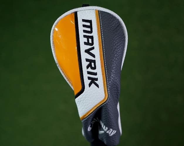 CALLAWAY MAVRIK 3 RESCUE / HYBRID HEADCOVER GOLF YELLOW & BLACK SOCK ~ L@@K!!