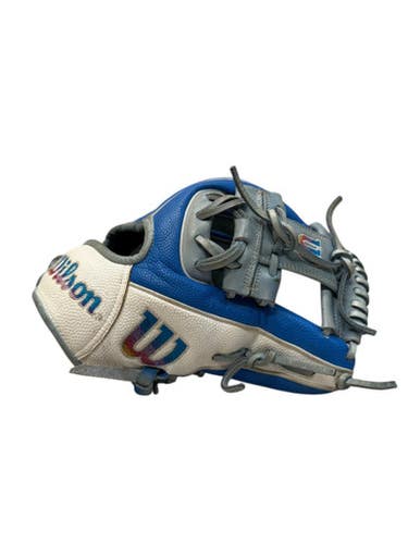 Used Wilson A2000 DP15 11.5 RH Throw Glove - Grey/White/Royal 11835-S000202281