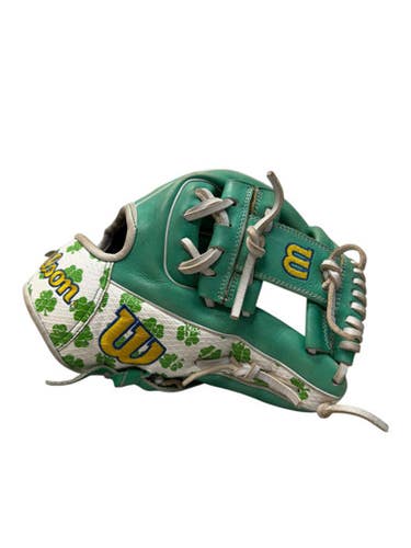 Used Wilson A2000 1786 11.5 RH Throw Glove - Green/White/Yellow 11835-S000202279