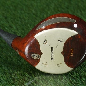 SIR WALTER HAGEN D043 PERSIMMON BRASSIE / 2 WOOD FAIRWAY PYRATONE RH ~ VINTAGE!!