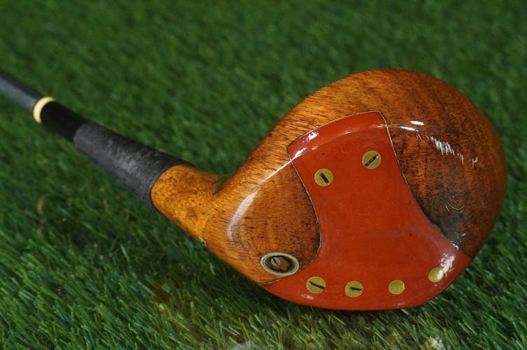 SIR WALTER HAGEN PERSIMMON 2 WOOD FAIRWAY SHAFT REFINISHED HEAD RH ~ VINTAGE!!