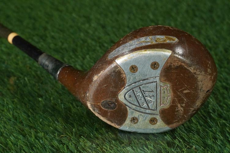 WALTER HAGEN AMERICAN LADY PERSIMMON 1 1/2 WOOD WOMEN'S PYRATONE RH ~ VINTAGE!!