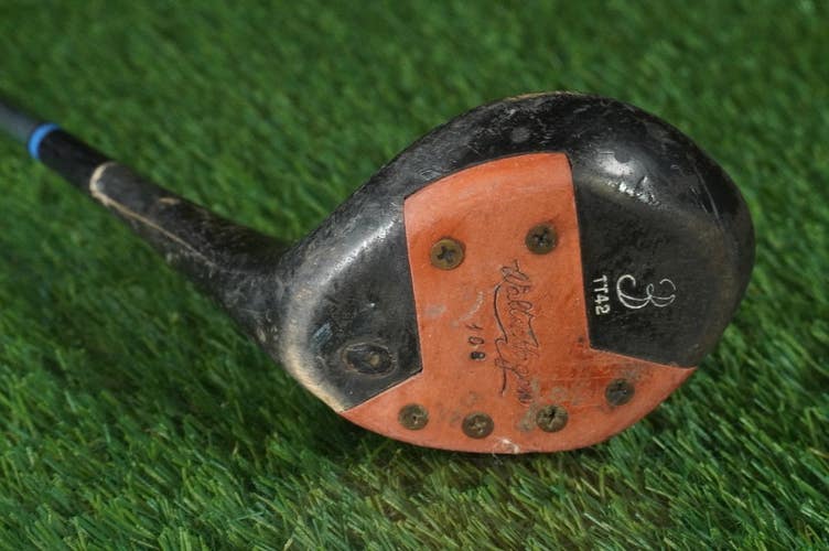 WALTER HAGEN 108 TT42 PERSIMMON 3-WOOD FAIRWAY STEEL SHAFT RH ~ VINTAGE!!
