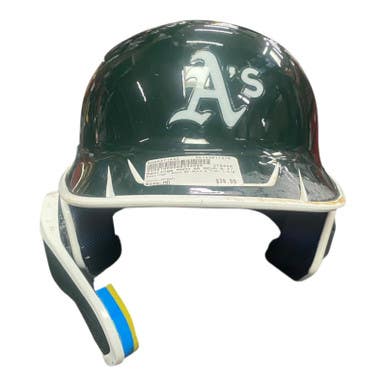 Used Rawlings MACH SR REVA 6 7/8- 7 5/8 Batting Helmet w/Mask Green MD 11375-S000371432