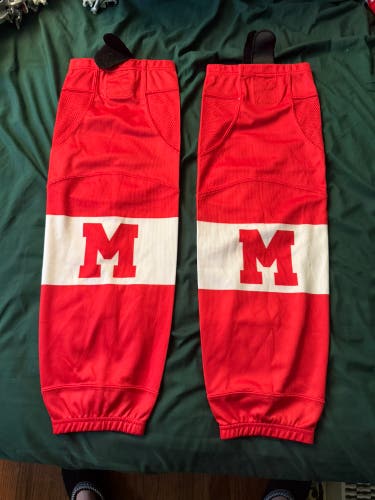 Red Senior Large Size (28) Premium Socks (New)