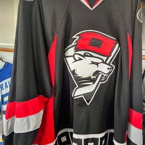 Charlotte Checkers Black XXXL Reebok Jersey (Used)