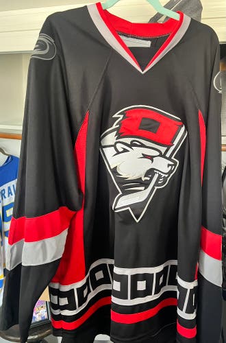 Charlotte Checkers Black XXXL Reebok Jersey (Used)