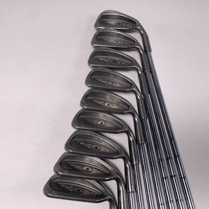 Ping Eye 2 Iron Set 3-PW+SW Black Dot Karsten ZZ-Lite Stiff Steel Mens RH