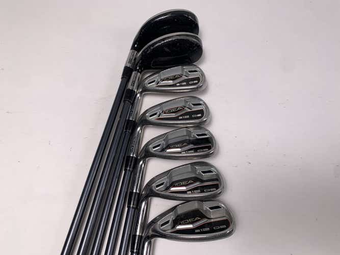 Adams Idea A12 OS Iron Set 5-PW+SW Grafalloy Adams 55g Senior Graphite Mens LH