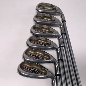 Callaway 2006 Big Bertha Iron Set 6-PW+SW 55g Ladies Graphite Womens RH