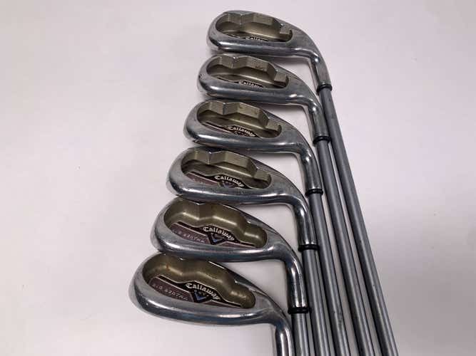 Callaway 2006 Big Bertha Iron Set 6-PW+SW 55g Ladies Graphite Womens RH