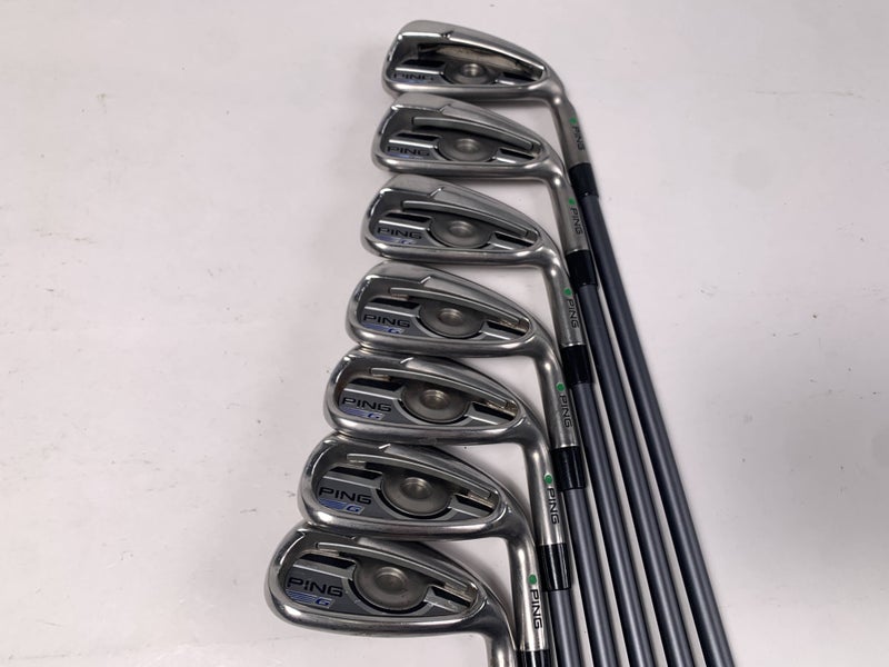 Ping G 2016 Iron Set 5-PW+GW Green Dot 2* Up CFS 70g Regular RH +1''