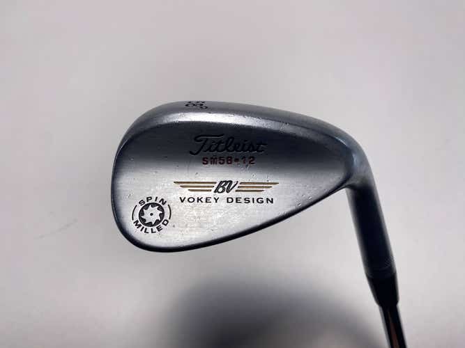 Titleist Vokey Spin Milled Chrome 2009 Lob Wedge LW 58* 12 DG Wedge Mens RH