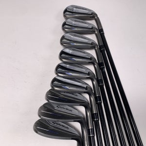 TaylorMade Speedblade Iron Set 5-PW+GW+SW+LW VeloxT 75g Stiff Graphite Mens RH