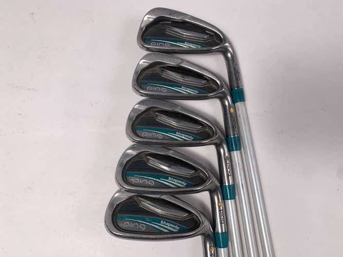 Ping Rhapsody 2015 Iron Set 6-PW Yellow Dot 1.5* Up ULT220 Lite Ladies RH