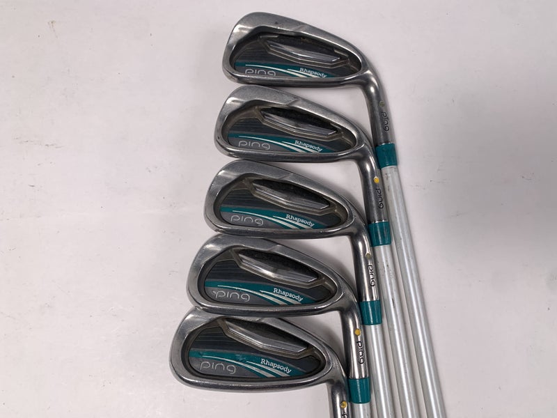 Ping Rhapsody 2015 Iron Set 6-PW Yellow Dot 1.5* Up ULT220 Lite Ladies RH