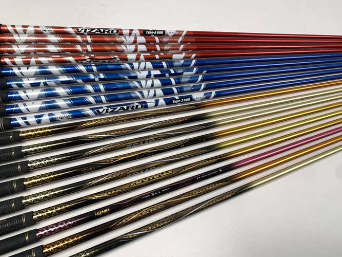 Honma Driver Fitting Shaft Lot of 17 Graphite Shafts