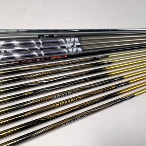 Honma Iron Fitting Shaft lot of 14 Graphite and Steel Shafts