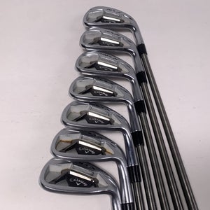 Callaway Apex 21 Iron Set 5-PW+GW AeroTech SteelFiber i95 Stiff Graphite Mens RH