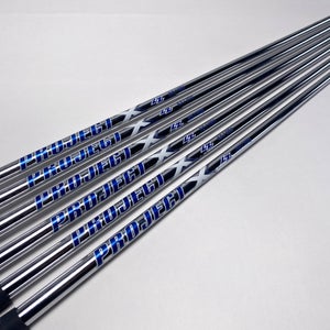 Project X LZ 6.5 125g X-Stiff Steel Iron Set of 6 Shafts 34.5''-37''- Pull 0.355