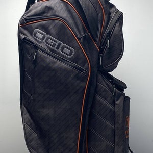 OGIO Giza Cart Bag Gray/Orange 15-Way Divide Single Strap Golf Bag