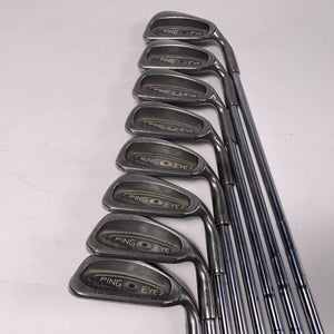 Ping Eye 2 Iron Set 3-PW Black Dot Karsten ZZ-Lite Regular Steel Mens RH