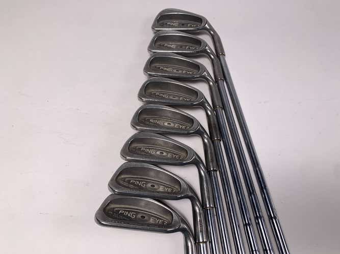 Ping Eye 2 Iron Set 3-PW Black Dot Karsten ZZ-Lite Regular Steel Mens RH