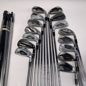 Callaway Fitting Iron Whole Sale Golf Club Lot of 15 -7 irons Graphite and Steel