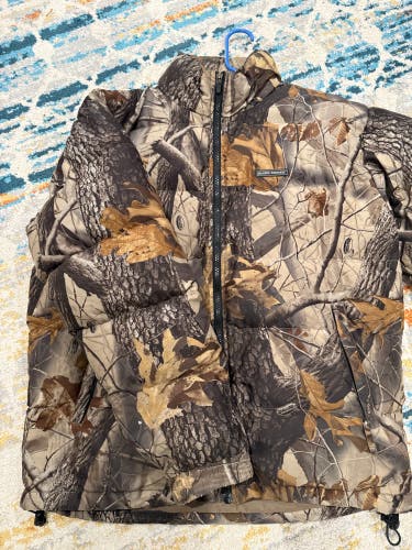 Camo Goose Down Hunting Jacket - Large
