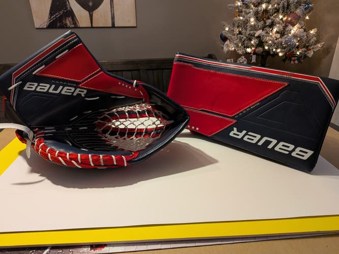 Bauer Supreme M5 Pro Goalie Glove and Blocker(New)