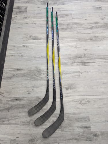 (3-pack) New Senior Yellow & Green RH Bauer Vapor Hyperlite2 wrapped as a Flylite, 77 Flex, P28