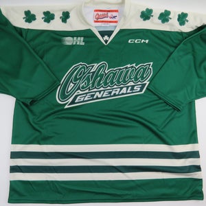 Oshawa Generals ST PATS OHL CHL Patricks Day Hockey Jersey CANADA Catstitch Sz XXL