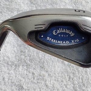 Callaway Steelhead X16	5 Iron 	LH; Steel Shaft