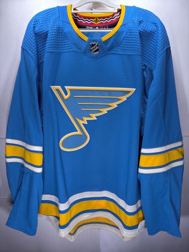 St Louis Blues Heritage Classic MiC Team Issued Adidas PrimeGreen Jersey Size 58