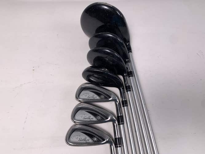 Callaway Solaire Gems Club Set Driver 5W 7W 5H 7-9 Solaire Regular RH- Dent