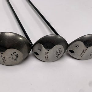 Callaway Big Bertha Warbird Wood Set Driver 3 5 | 10* 15* 18* RCH 96 Regular RH