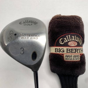 Callaway Big Bertha Warbird 3 Fairway Wood 15* Memphis 10 Regular Mens RH HC