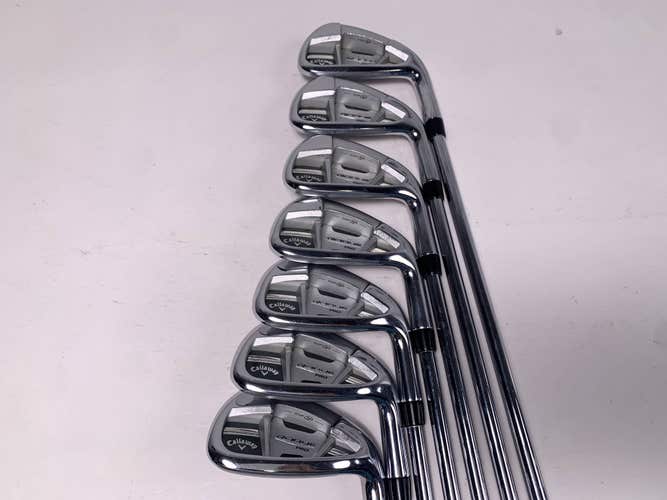 Callaway Rogue Pro Iron Set 4-PW Project X LZ 6.0 95g Stiff Steel Mens RH