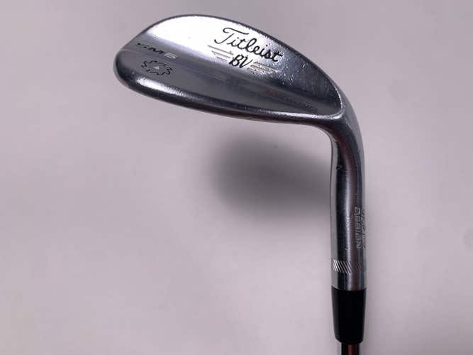 Titleist Vokey SM6 Tour Chrome Lob Wedge LW 58* 12 Bounce Wedge Steel Mens RH