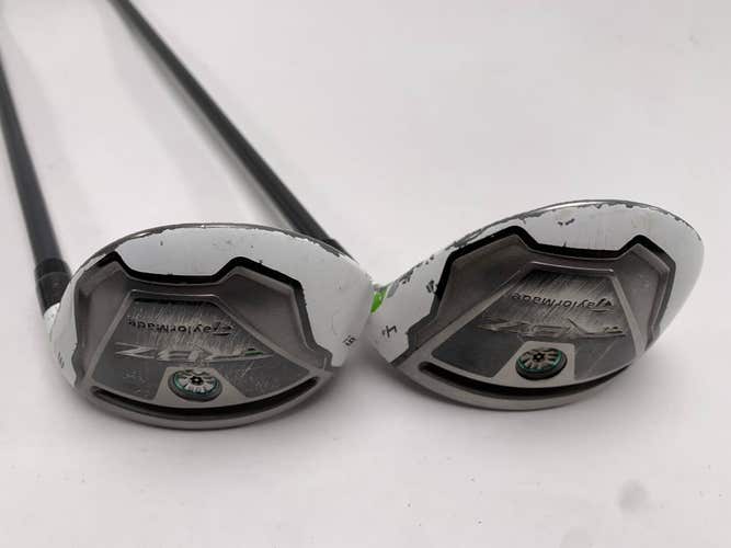 TaylorMade RocketBallz 3 & 4 Hybrid Set 19* 22* 65g Stiff Graphite Mens RH