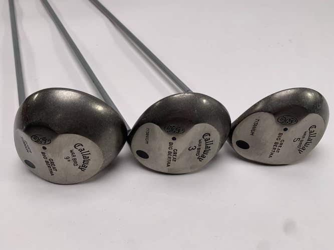 Callaway Original Great Big Bertha Wood Set Driver 3 5 | 9* 15* 18* Regular RH
