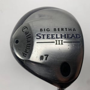 Callaway Steelhead III 7 Fairway Wood 21* System III Senior Graphite Mens RH