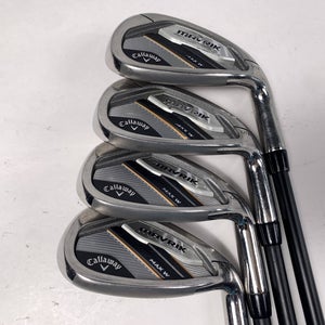 Callaway Mavrik Max Womens Iron Set 9-PW+GW+SW Helium 40LLI Ladies RH